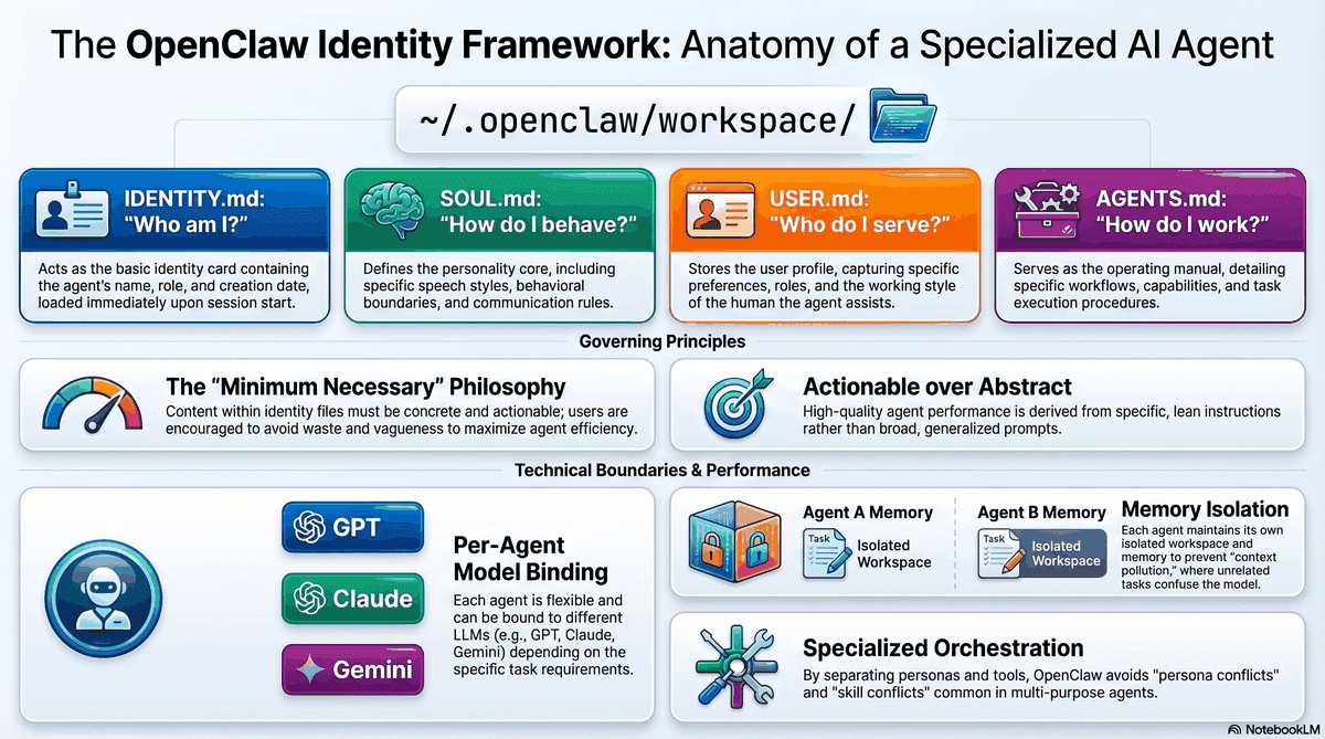 OpenClaw four core identity files