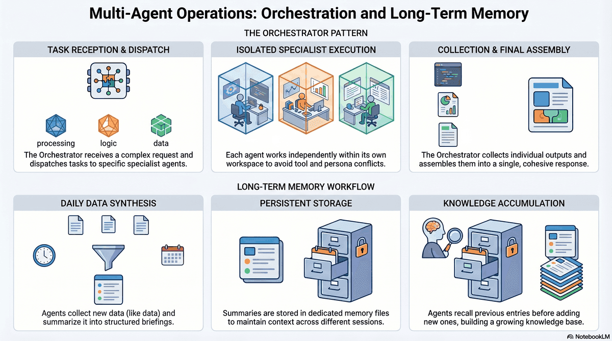 Garden orchestrator coordinating sub-agents